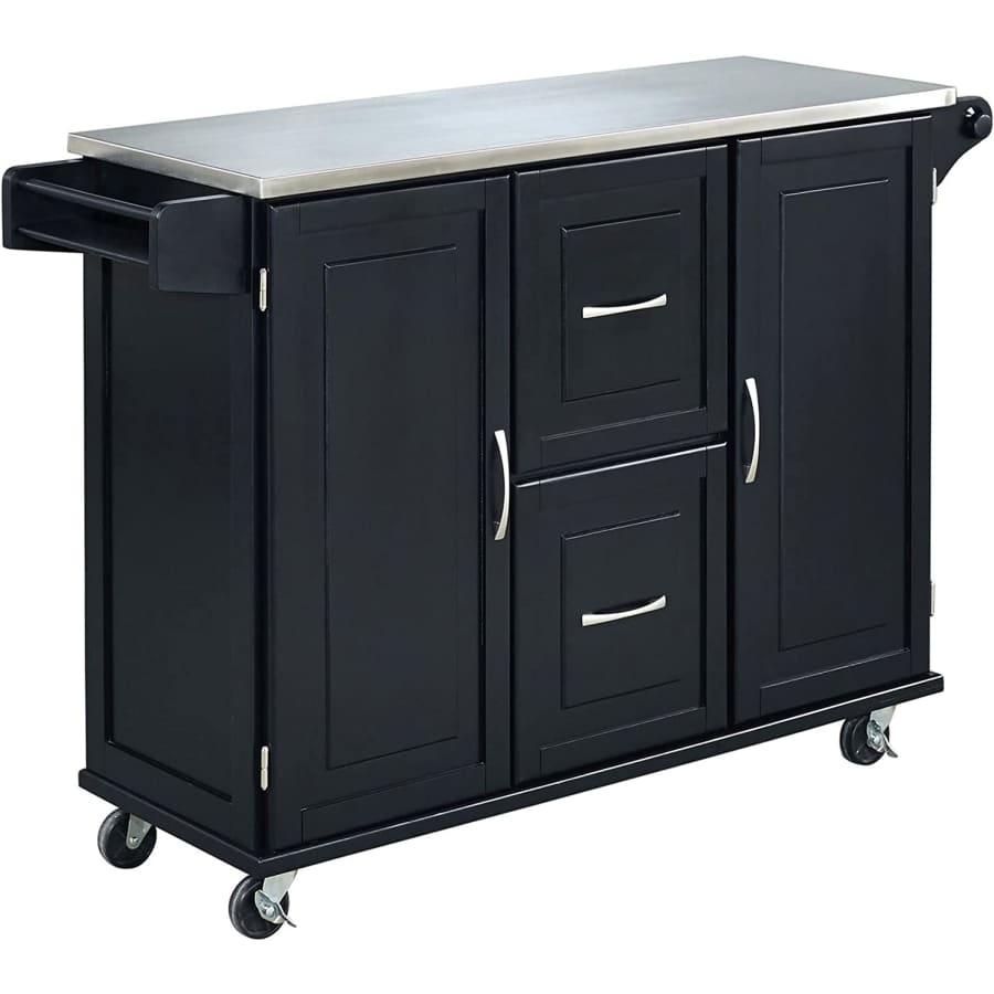 Home Styles Stainless Steel Top Kitchen Cart for $259 Home Styles Stainless Steel Top Kitchen Cart for $259