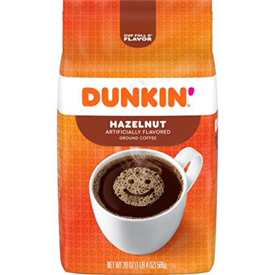 Dunkin Donuts Dunkin' Hazelnut Flavored Ground Coffee, 20 Ounces (Pack of 6) for $95