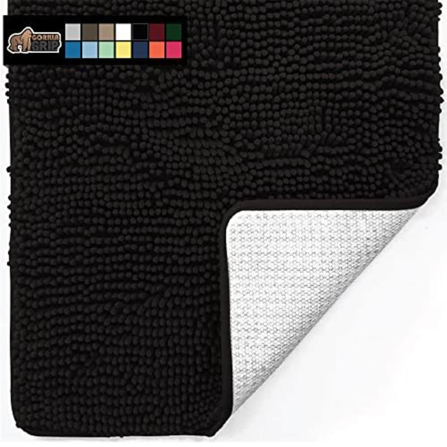 Gorilla Grip Soft Absorbent Bathroom Rugs, 36x24, Luxury Chenille Shaggy Bath Mat, Machine Washable for $31
