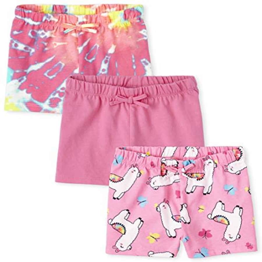 The Children's Place Baby Girls' Casual Shorts, Pack of Three, in The Pink, 2T for $8