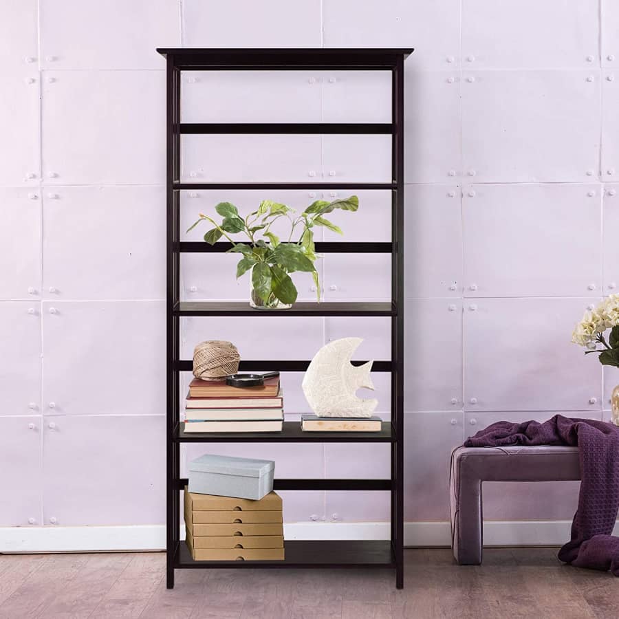 Casual Home Mission Style 5-Shelf Bookcase for $66