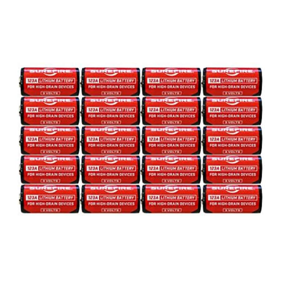 SureFire SF12-BB 123A CR123 3-Volt Lithium Batteries - 20 Pack for $46 SureFire SF12-BB 123A CR123 3-Volt Lithium Batteries - 20 Pack for $46