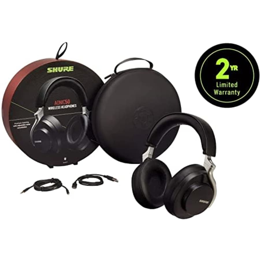 Shure AONIC 50 Wireless Noise Cancelling Headphones, Premium Studio-Quality Sound, Bluetooth 5 for $299 Shure AONIC 50 Wireless Noise Cancelling Headphones, Premium Studio-Quality Sound, Bluetooth 5 for $299