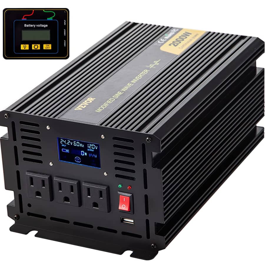 Vevor 2,000W Modified Sine Wave Inverter for $131 Vevor 2,000W Modified Sine Wave Inverter for $131