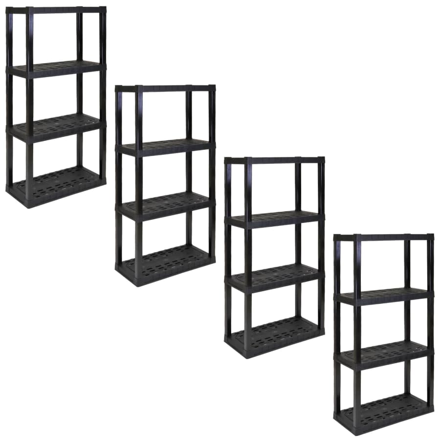 Hyper Tough 4-Tier Shelving Unit 4-Pack for $96