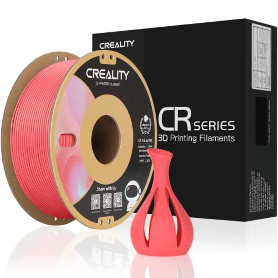 Creality Matte PLA 3D Printer Filament, PLA Filament 1.75mm 1KG(2.2lbs) Matte Finish Smooth for $15 Creality Matte PLA 3D Printer Filament, PLA Filament 1.75mm 1KG(2.2lbs) Matte Finish Smooth for $15
