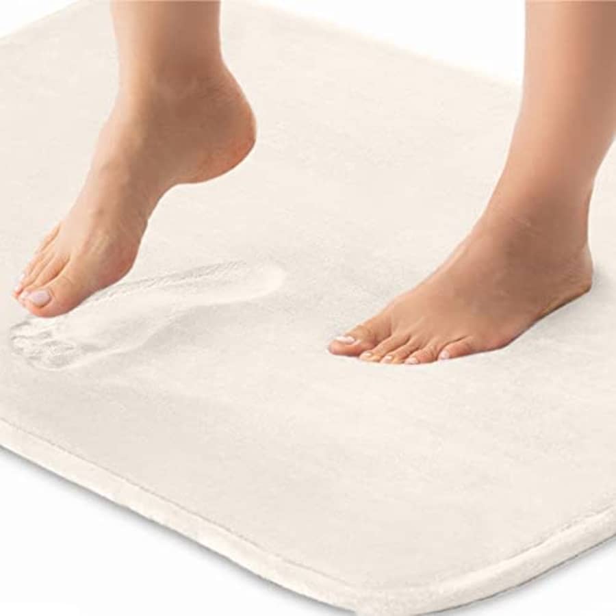Gorilla Grip Thick Memory Foam Bath Rugs, Soft Absorbent Velvet Bathroom Mats, Durable Dots on for $38 Gorilla Grip Thick Memory Foam Bath Rugs, Soft Absorbent Velvet Bathroom Mats, Durable Dots on for $38