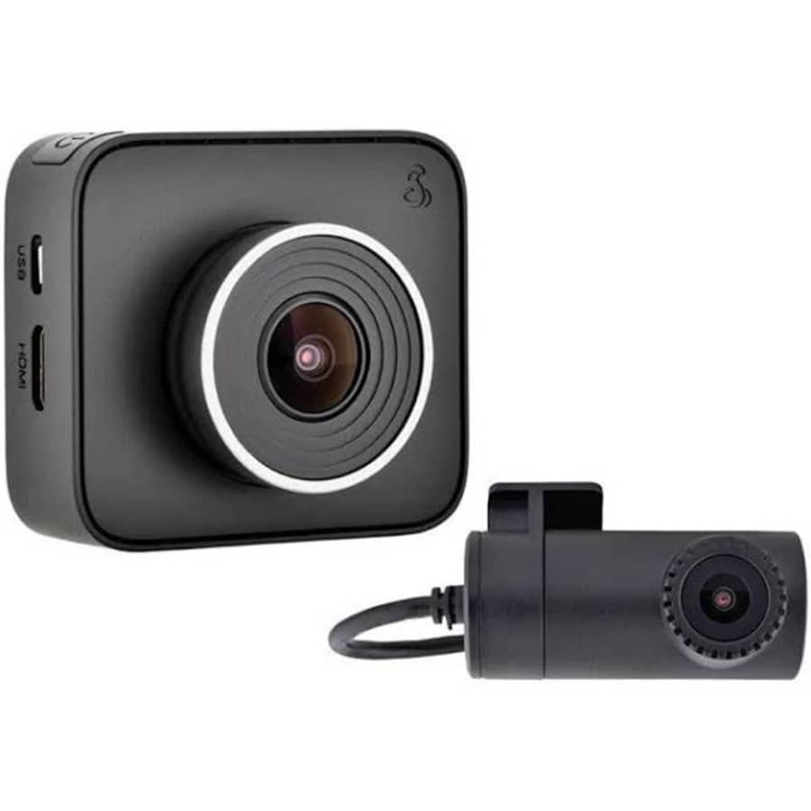 Cobra Front & Rear Dash Cam iRadar for $46