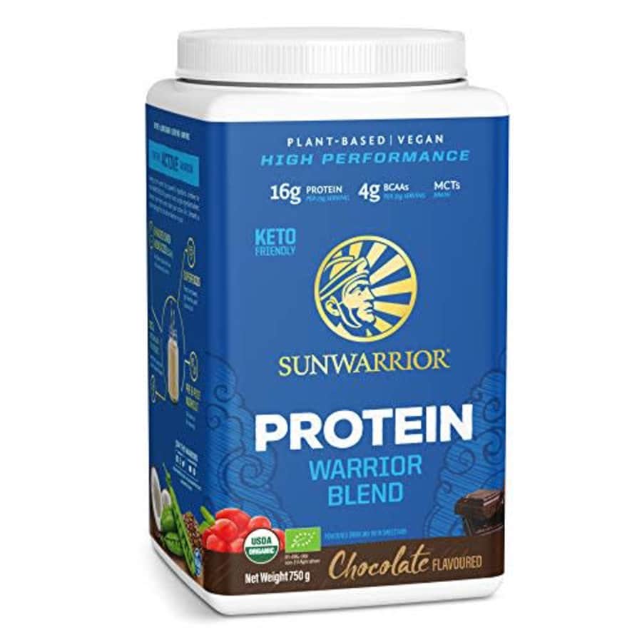 Sunwarrior Warrior Blend - Organic Vegan Plant Protein Powder with BCAAs and Pea Protein - Dairy for $36