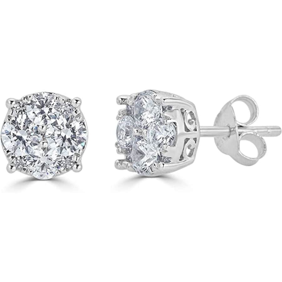Fifth and Fine 1/4-TCW Round Diamond Stud Earrings for $60 Fifth and Fine 1/4-TCW Round Diamond Stud Earrings for $60