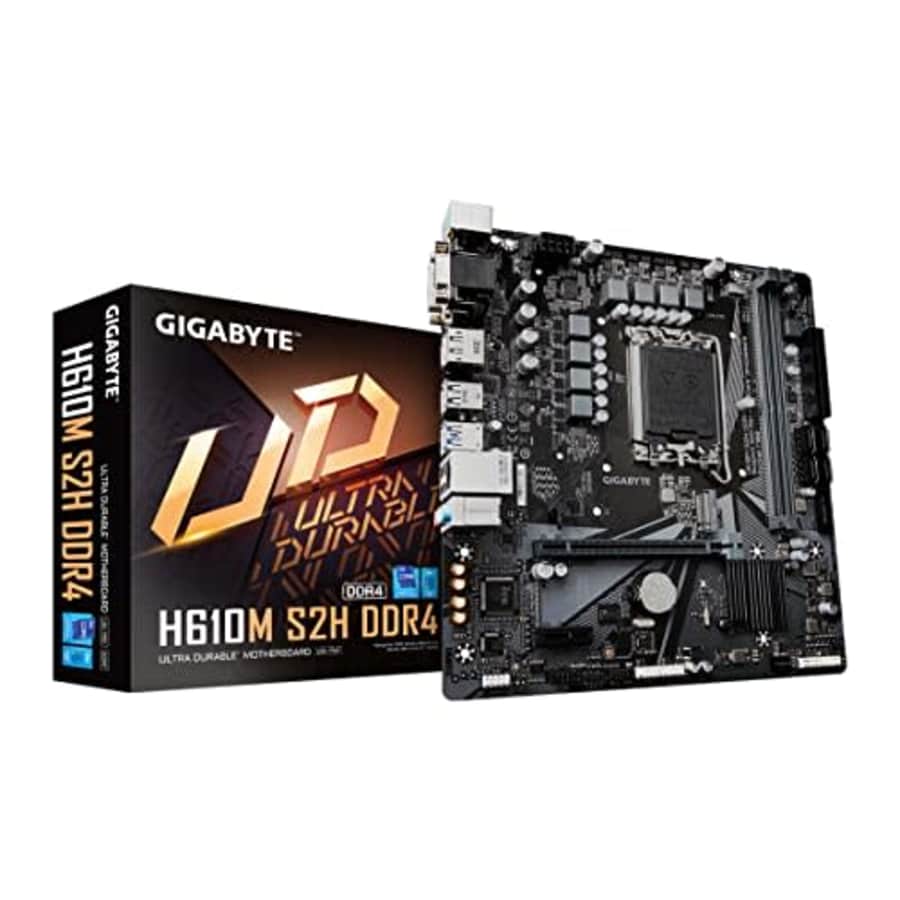 GIGABYTE H610M S2H DDR4 (H610/ Intel LGA 1700/ Micro ATX/ DDR4/ Single M.2/ PCIe 4.0/ USB 3.2 Gen1/ for $140 GIGABYTE H610M S2H DDR4 (H610/ Intel LGA 1700/ Micro ATX/ DDR4/ Single M.2/ PCIe 4.0/ USB 3.2 Gen1/ for $140