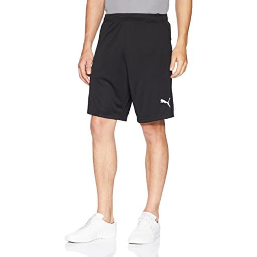 PUMA Men's Liga Training Shorts, Black White, L for $25 PUMA Men's Liga Training Shorts, Black White, L for $25