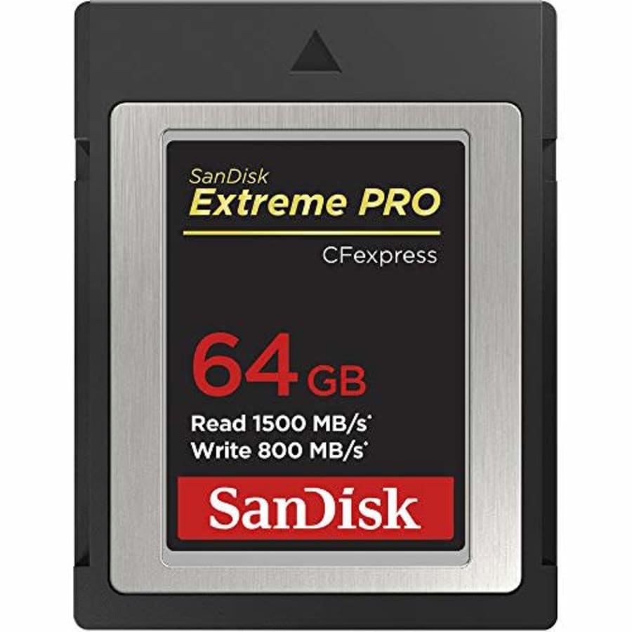 SanDisk Extreme PRO 64GB CFexpress Type-B Memory Card, 1500MB/s Read, 800MB/s Write for $154 SanDisk Extreme PRO 64GB CFexpress Type-B Memory Card, 1500MB/s Read, 800MB/s Write for $154