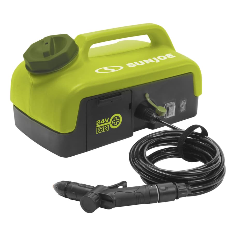 Sun Joe 24V Cordless 2.5-Gallon Portable Sink / Shower Spray Washer (No Battery) for $34 Sun Joe 24V Cordless 2.5-Gallon Portable Sink / Shower Spray Washer (No Battery) for $34