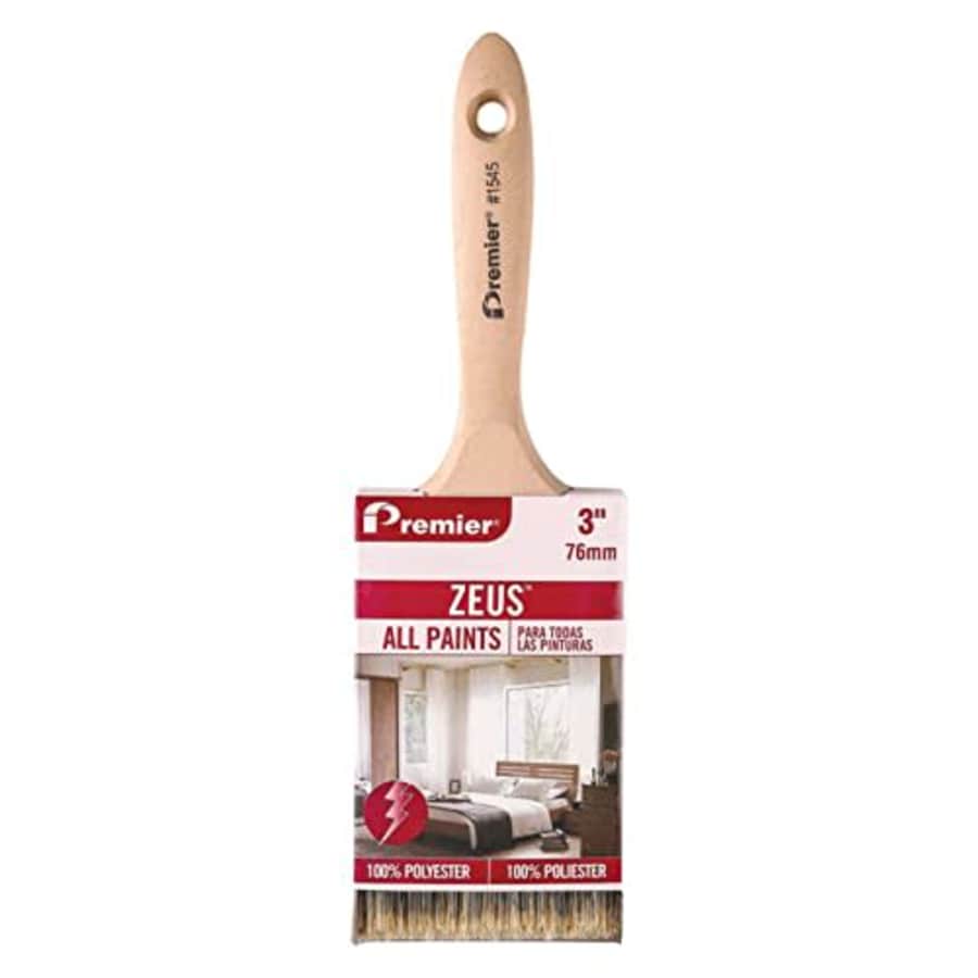 Premier Zeus 3 in. W Flat Polyester Paint Brush - Case of: 1212 for $10 Premier Zeus 3 in. W Flat Polyester Paint Brush - Case of: 1212 for $10