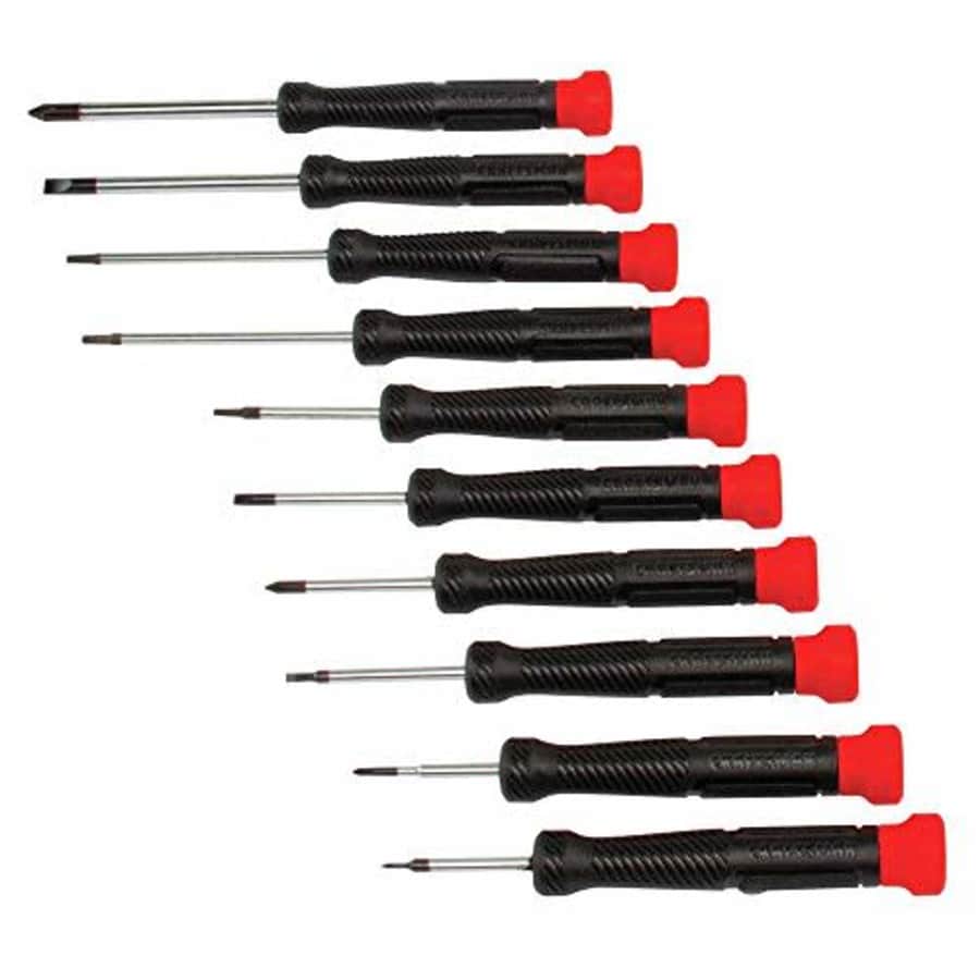CRAFTSMAN Screwdriver Set, Precision, 10-Piece (CMHT65070) for $27 CRAFTSMAN Screwdriver Set, Precision, 10-Piece (CMHT65070) for $27
