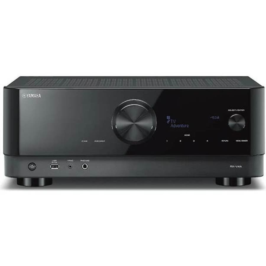 Yamaha RX-V4A 5.2-Channel Network A/V Receiver (2020 model) for $350