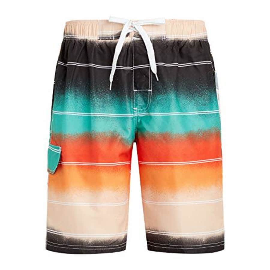 Kanu Surf Men's Echelon Swim Trunks (Regular & Extended Sizes), Apollo Black, X-Large for $20