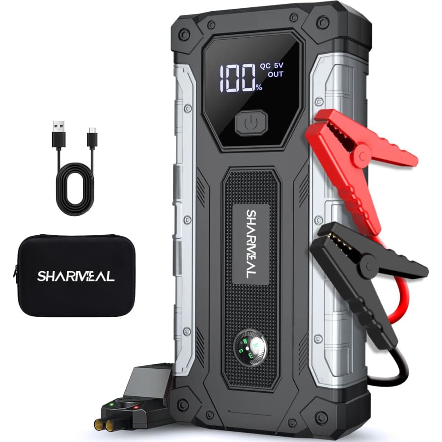 Sharmeal 5,000A 12V Car Jump Starter for $25