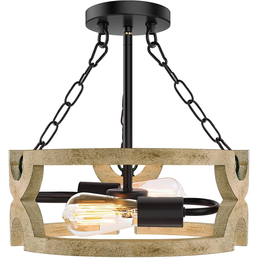 VerRon Semi-Flush Mount Chandelier for $170