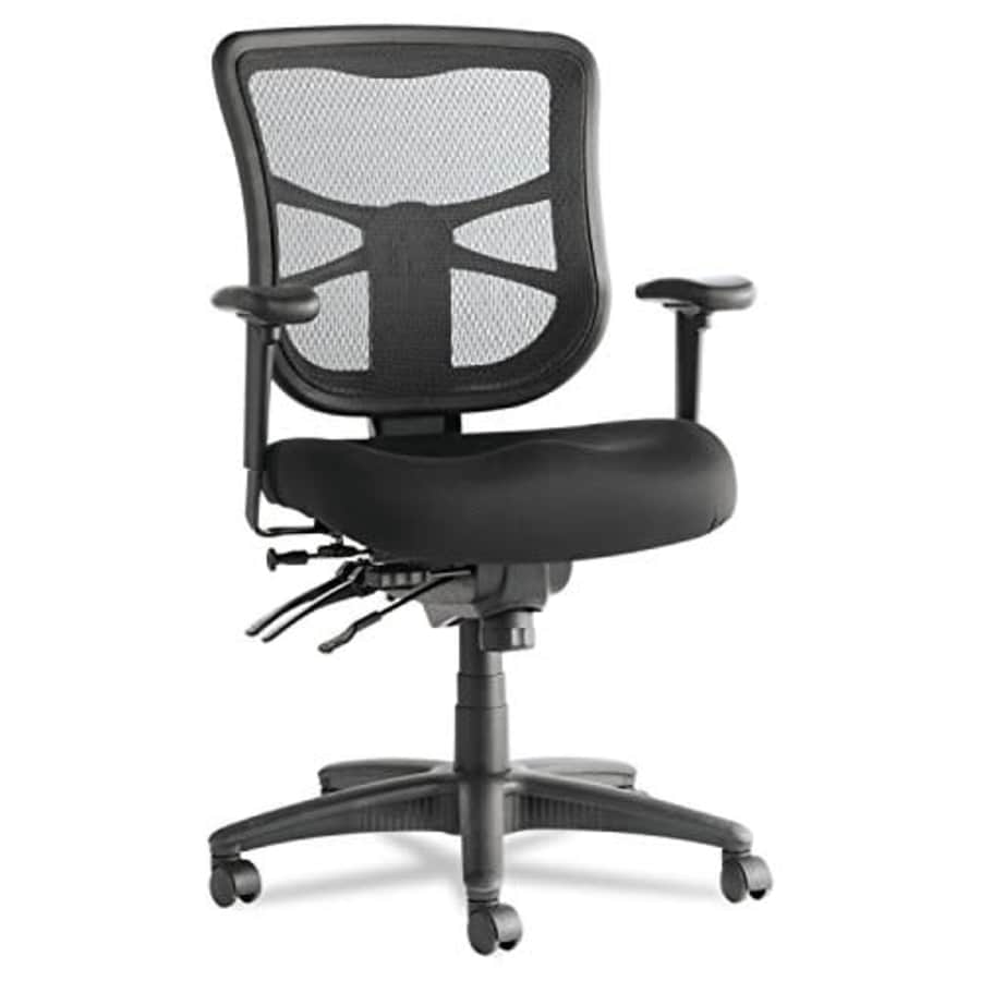 Alera Elusion Series Mesh Mid-Back Multifunction Chair, Black for $162 Alera Elusion Series Mesh Mid-Back Multifunction Chair, Black for $162