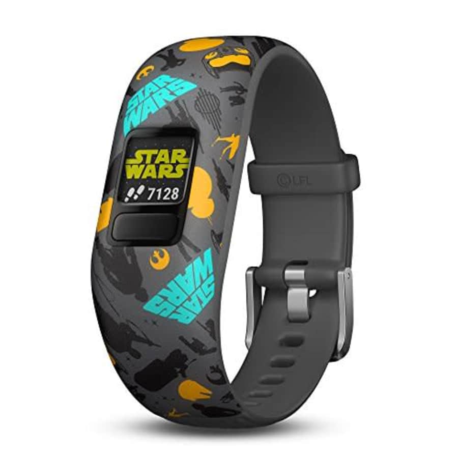Garmin vivofit jr. 2, Kids Fitness/Activity Tracker, 1-Year Battery Life, Adjustable Band, Star for $60