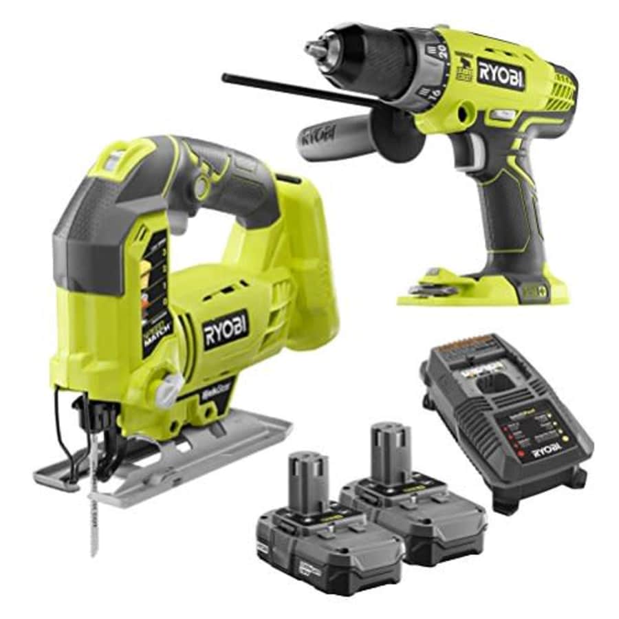 Ryobi P1801 Lithium Ion Hammer Drill and Orbital Jig Saw Combo Kit NIB for $477 Ryobi P1801 Lithium Ion Hammer Drill and Orbital Jig Saw Combo Kit NIB for $477