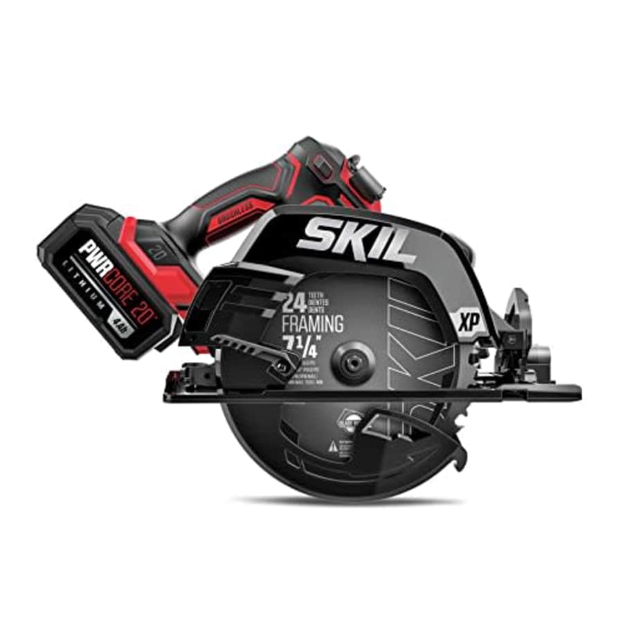 SKIL PWR CORE 20 XP Brushless 20V 7-1/4 In. 5300 RPM, Circular Saw Kit Includes 4.0Ah Lithium for $169 SKIL PWR CORE 20 XP Brushless 20V 7-1/4 In. 5300 RPM, Circular Saw Kit Includes 4.0Ah Lithium for $169