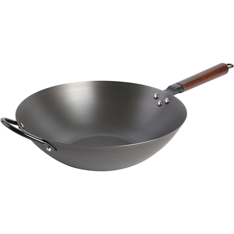 Babish 14" Carbon Steel Flat Bottom Wok for $38