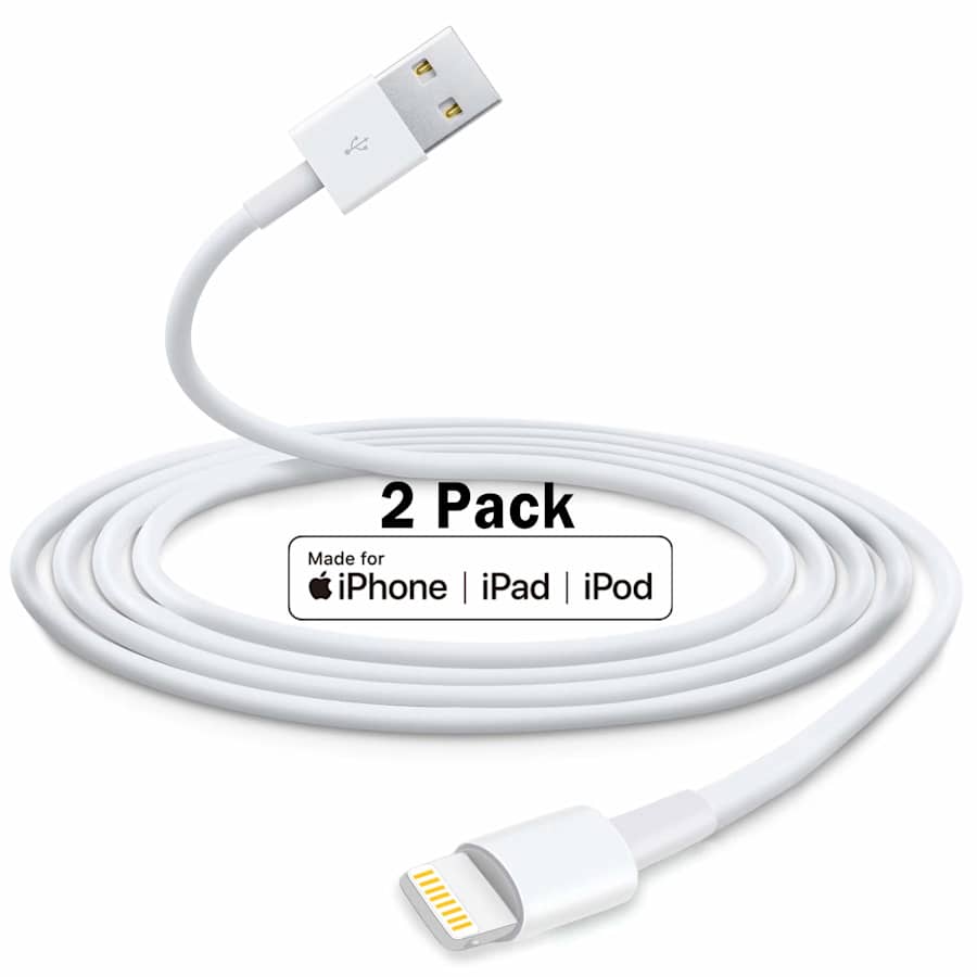 Cabepow 6-Ft. MFi Certified Lightning Cable 2-Pack for $4 Cabepow 6-Ft. MFi Certified Lightning Cable 2-Pack for $4