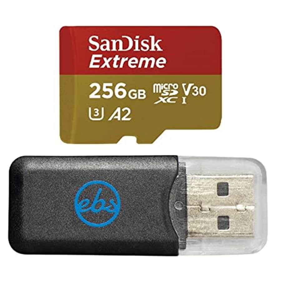 SanDisk Extreme 256GB MicroSD Card for GoPro Works with GoPro Hero 10 Black Camera UHS-1 U3 / V30 for $26
