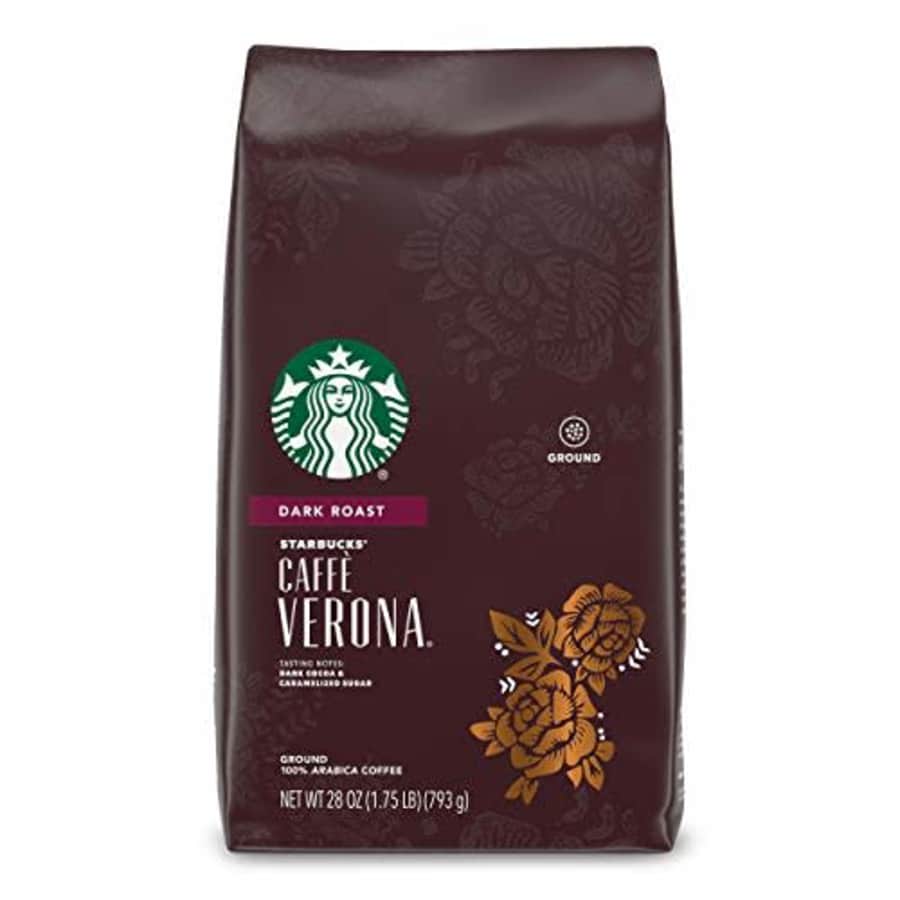 Starbucks Dark Roast Ground Coffee - Caff Verona - 100% Arabica - 1 Bag (28 Oz.) for $20