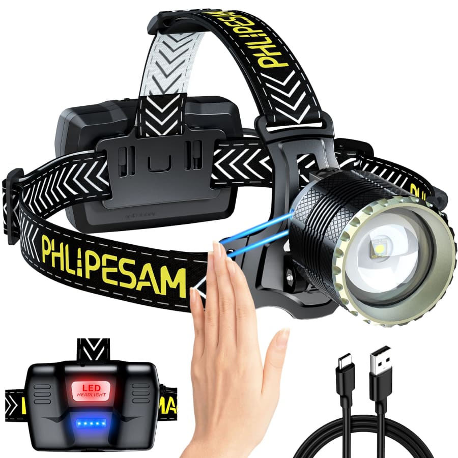 50W Rechargeable Headlamp for $12 50W Rechargeable Headlamp for $12