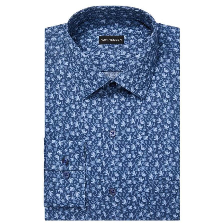 Van Heusen Men's Slim-Fit Stain Shield Dress Shirt for $14 Van Heusen Men's Slim-Fit Stain Shield Dress Shirt for $14