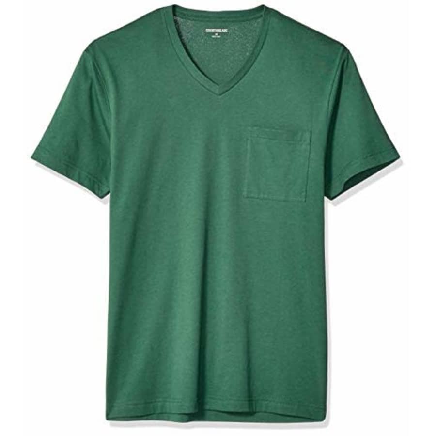 Amazon Brand - Goodthreads Men's Slim-Fit "The Perfect V-Neck T-Shirt" Short-Sleeve Cotton, Green for $4