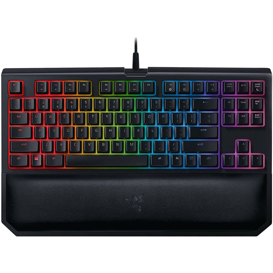 Razer BlackWidow TE Chroma V2 TKL Tenkeyless Mechanical Gaming Keyboard w/ Wrist Rest for $149 Razer BlackWidow TE Chroma V2 TKL Tenkeyless Mechanical Gaming Keyboard w/ Wrist Rest for $149