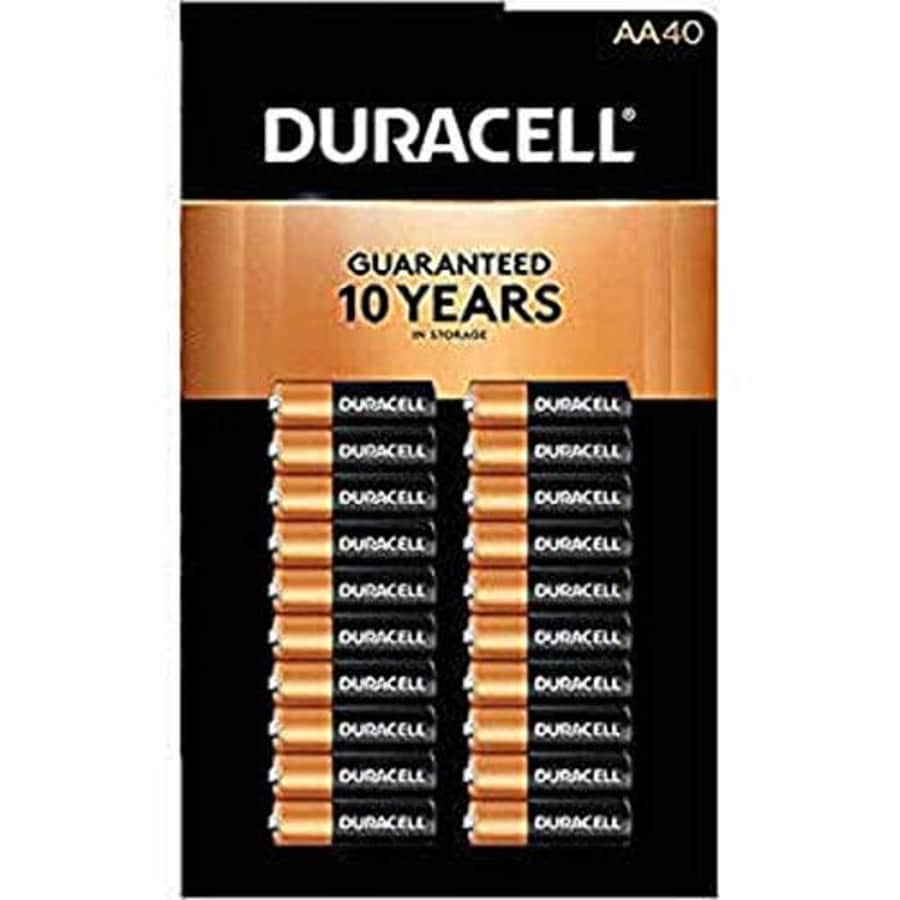 Duracell MN1500 Duralock Copper Top Alkaline AA Batteries - 40 Pack for $24 Duracell MN1500 Duralock Copper Top Alkaline AA Batteries - 40 Pack for $24