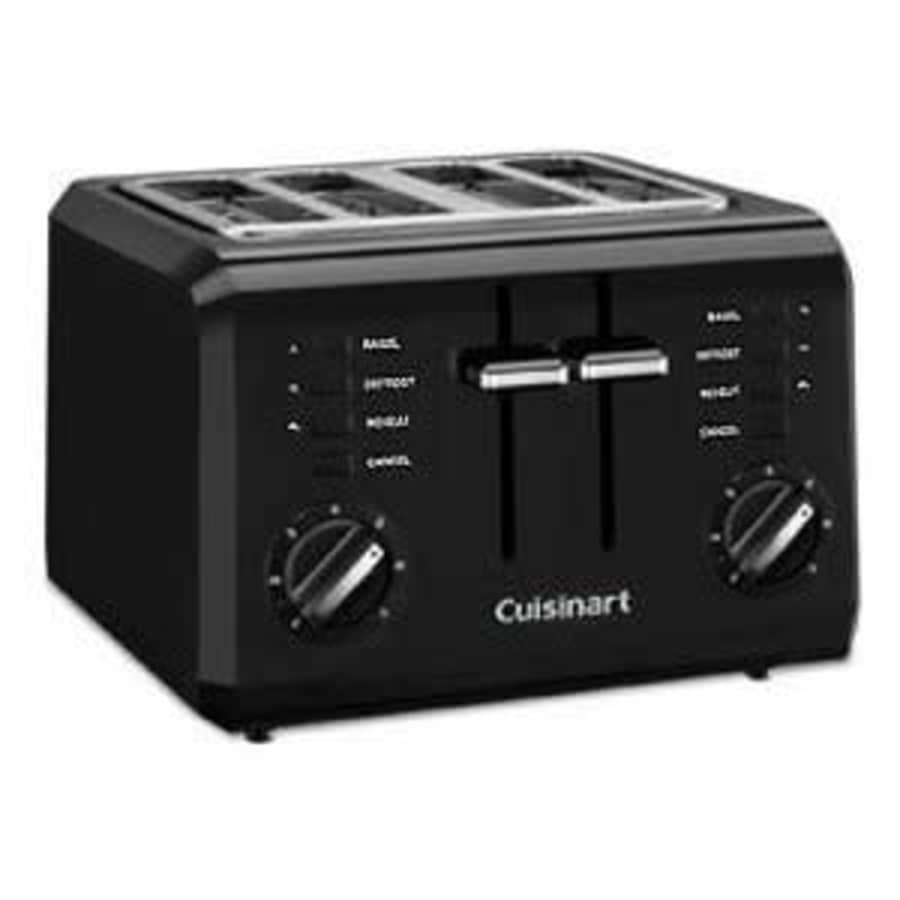 Cuisinart CPT-142BK 4-Slice Compact Toaster-Black (Renewed) for $25