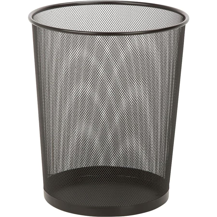 Honey Can Do 4.7-Gallon Steel Mesh Powder-Coated Waste Basket for $8 Honey Can Do 4.7-Gallon Steel Mesh Powder-Coated Waste Basket for $8