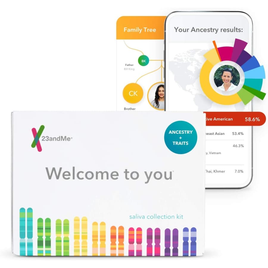 23andMe Ancestry + Traits Service DNA Test Kit for $59