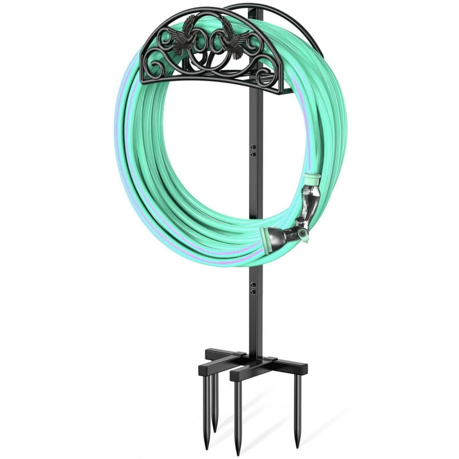 Freestanding Metal Water Hose Stand for $31