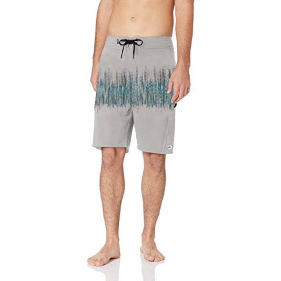 O'NEILL Men's 20 Inch Outseam Superfreak Stretch Swim Boardshort, Fog/Morpheous, 29 for $19