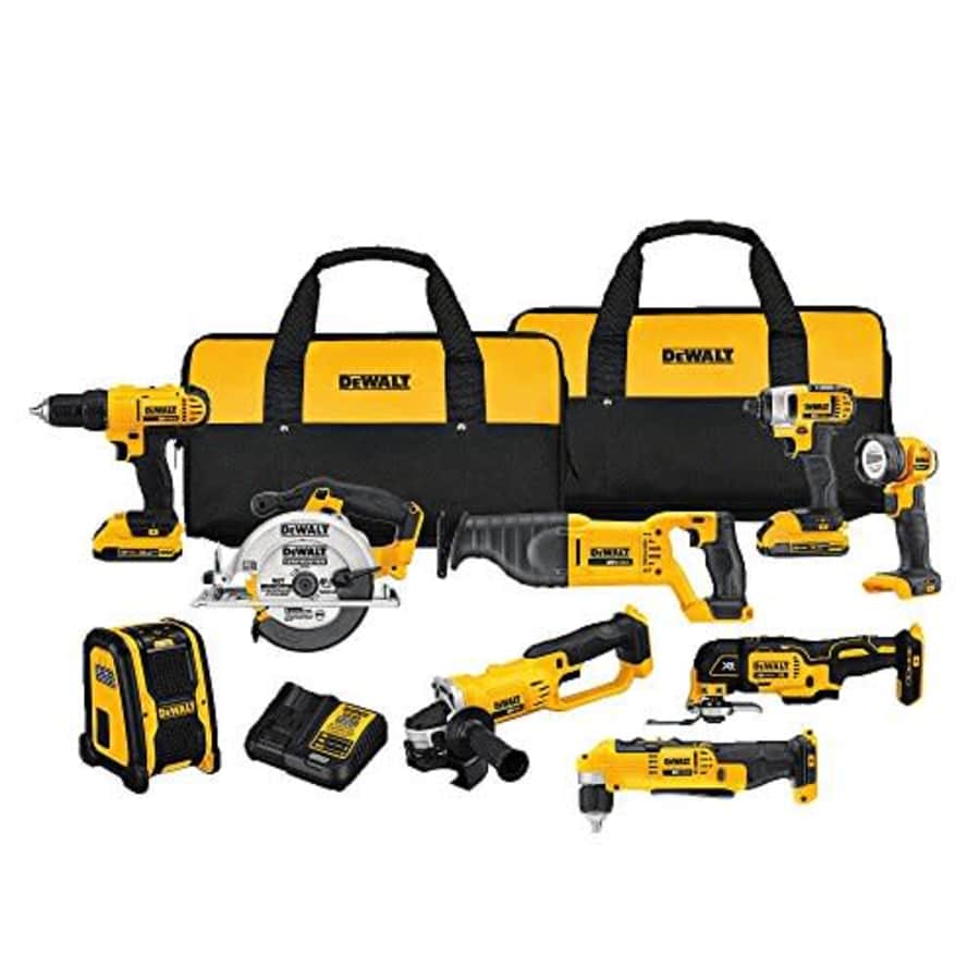 DeWalt 20V Max Li-ion Cordless 9-Tool Combo Kit: $467 DeWalt 20V Max Li-ion Cordless 9-Tool Combo Kit: $467