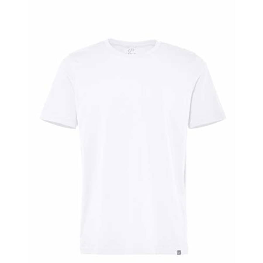 CARE OF by PUMA Men's Short Sleeve Cotton Crew Neck T-Shirt, White, EU XXL (US XL) for $9