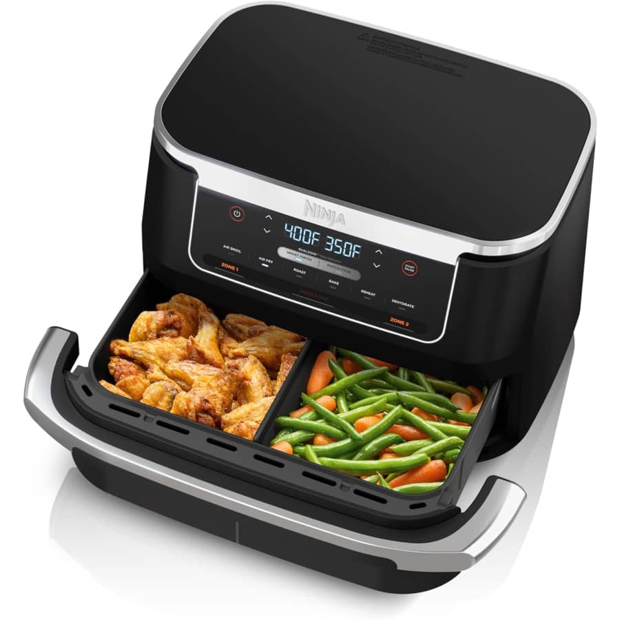 Ninja Foodi 7-Quart 6-in-1 DualZone FlexBasket Air Fryer for $180 Ninja Foodi 7-Quart 6-in-1 DualZone FlexBasket Air Fryer for $180