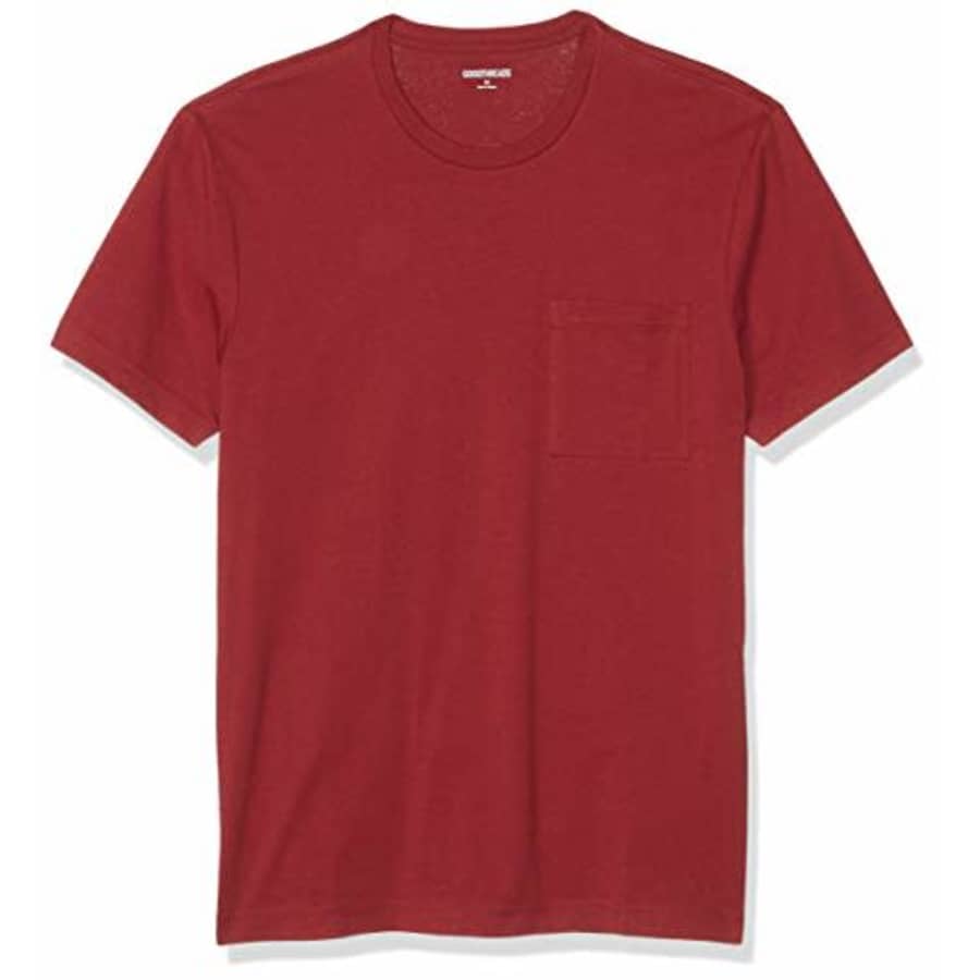 Goodthreads Men's Short-Sleeve Crewneck Cotton T-Shirt, Red, X-Large, Limited Edition Color for $4