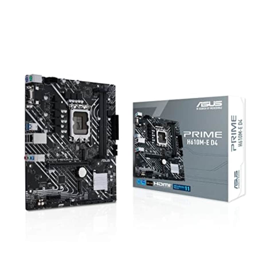 ASUS Prime H610M-E D4-CSM Intel LGA 1700 Micro ATX DDR4 Motherboard for $113 ASUS Prime H610M-E D4-CSM Intel LGA 1700 Micro ATX DDR4 Motherboard for $113