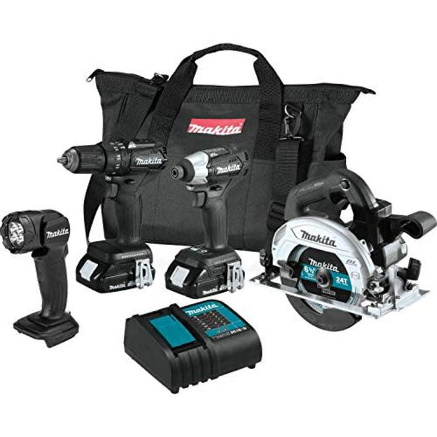 Makita CX401SYB 18V LXT Lithium-Ion Sub-Compact Brushless Cordless 4-Pc. Combo Kit (1.5Ah) for $398