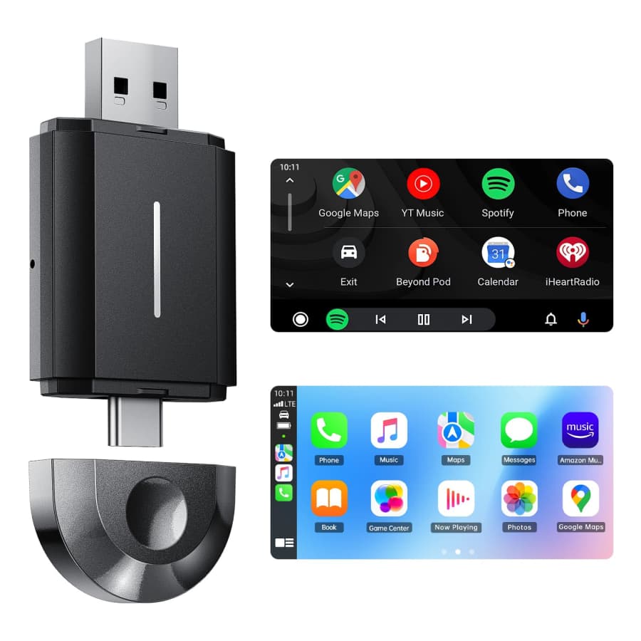 2-in-1 Wireless Car Audio Adapter for $60