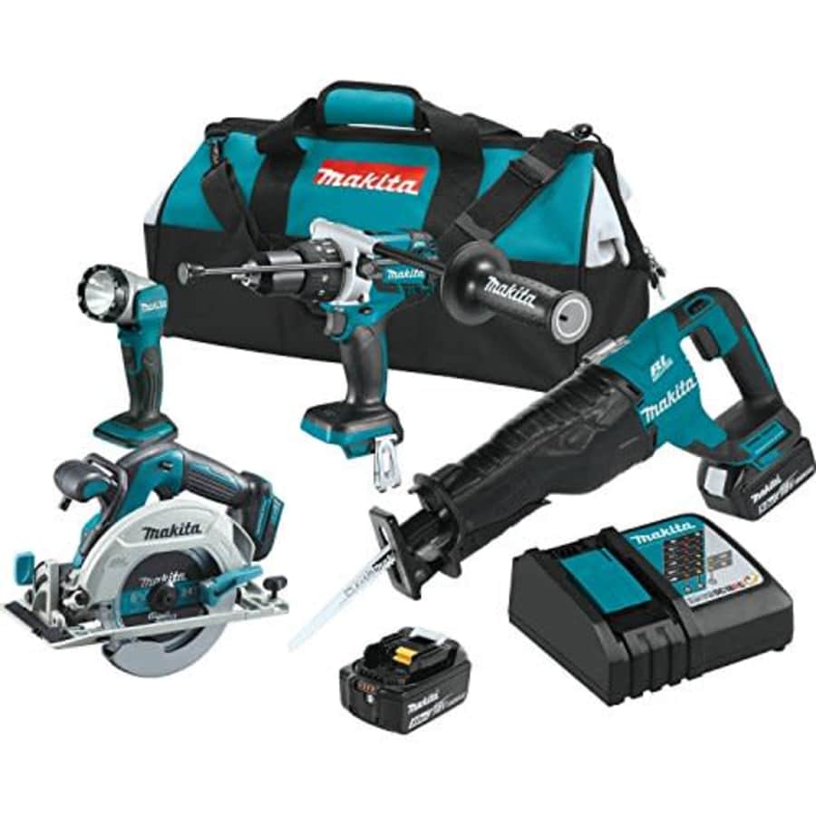 Makita XT448T 5.0 Ah 18V LXT Lithium-Ion Brushless Cordless Combo Kit (4 Piece) for $400
